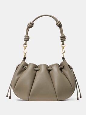 kate spade Olive Green Gathered Leather Shoulder Bag